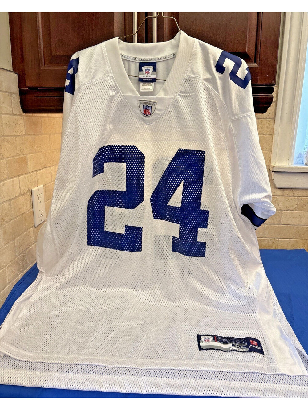 Vintage Reebok Dallas Cowboys Marion Barber #24 Football Jersey White Men's XL